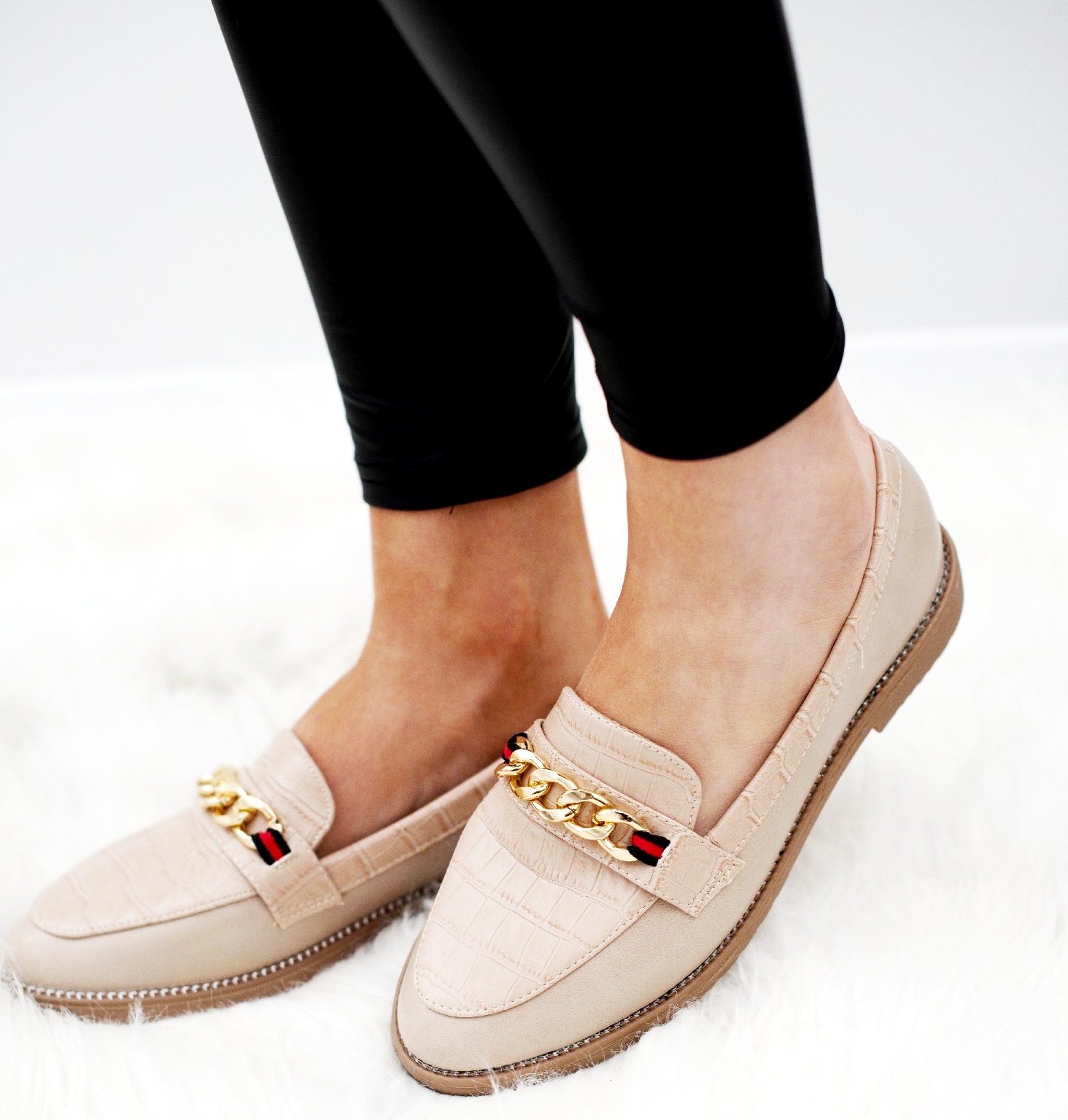 brogue ballet flats